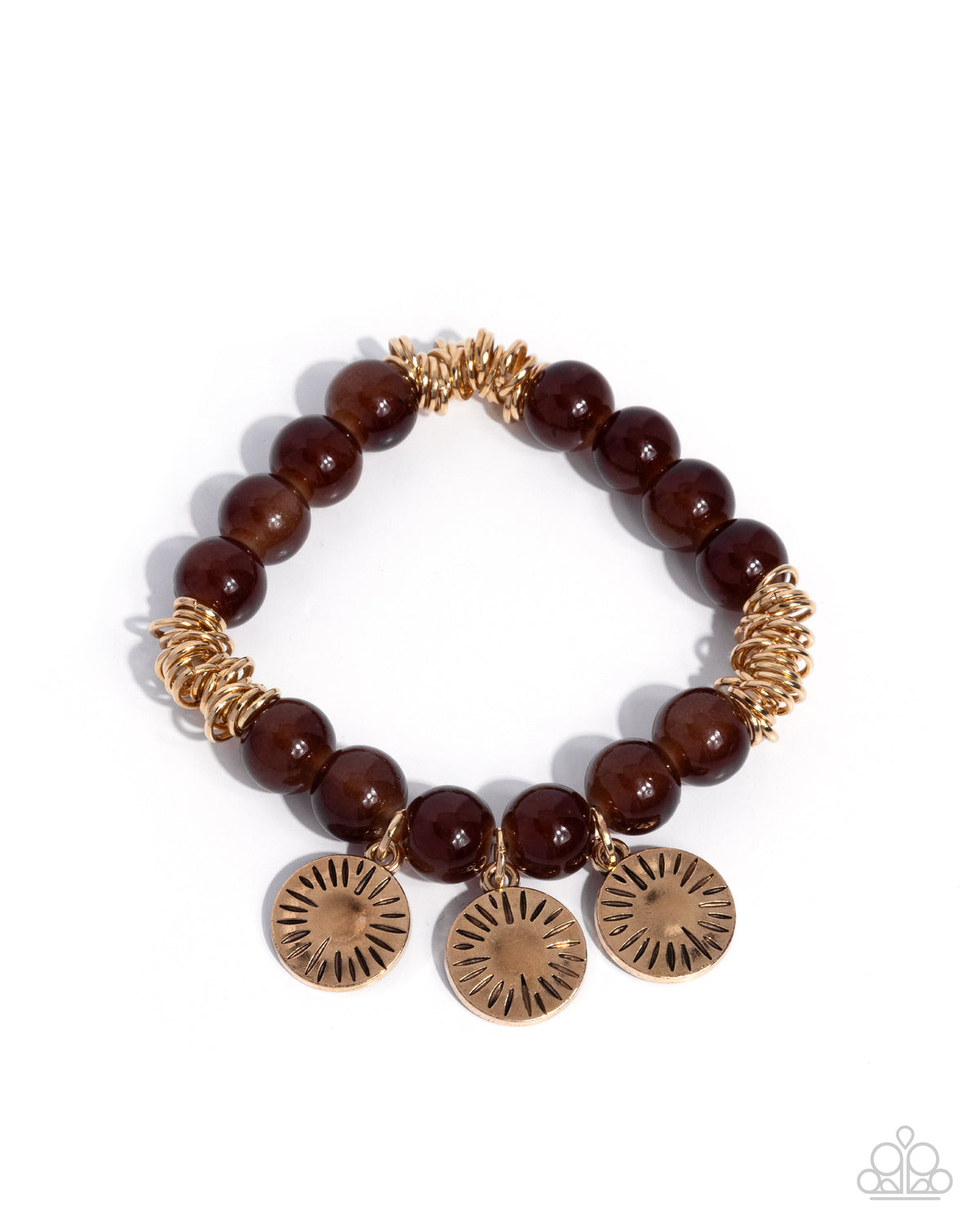 Daring Discs Bracelet - Brown image 2