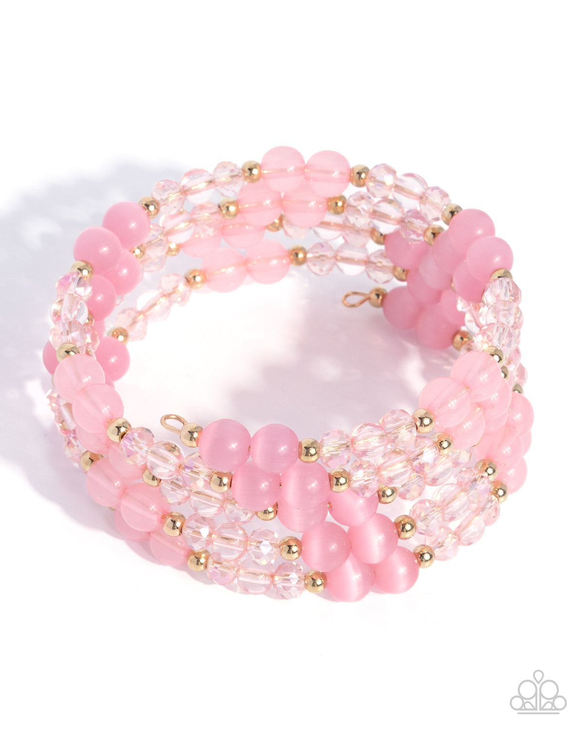 Classy Coil Bracelet - Pink | Paparazzi Accessories image 3