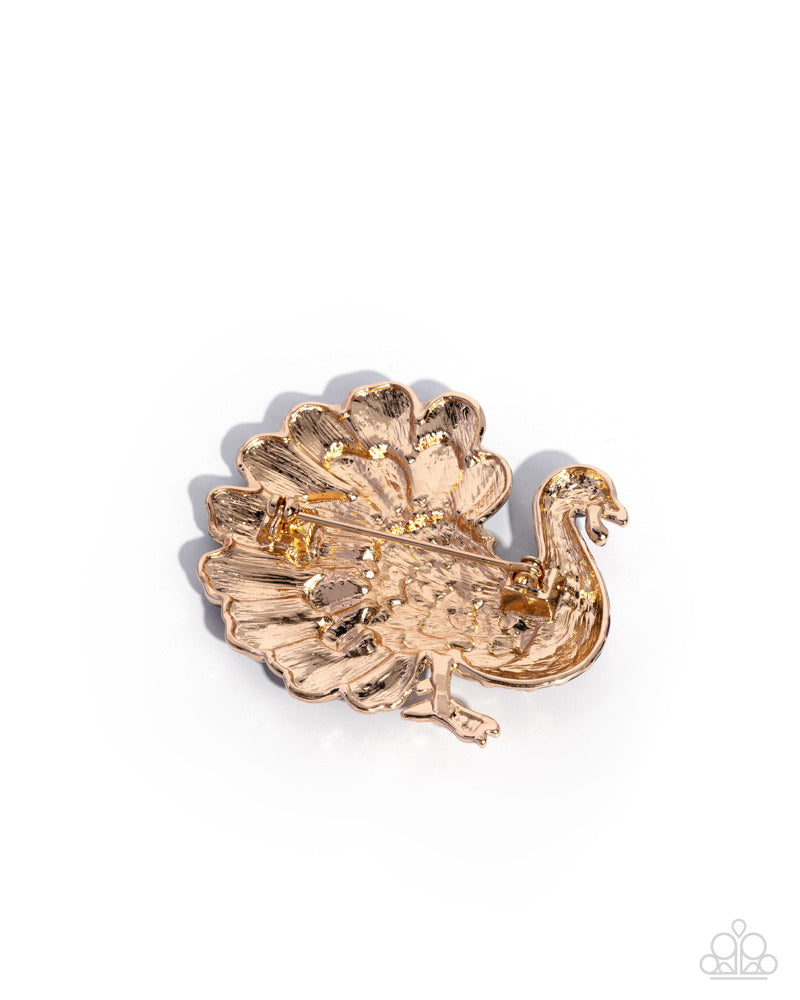 Thanksgiving Tenure - Multi Brooch | Paparazzi Accessories