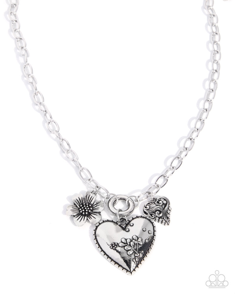 Whimsical Waiver Necklace - Silver | Paparazzi Accessories image 2