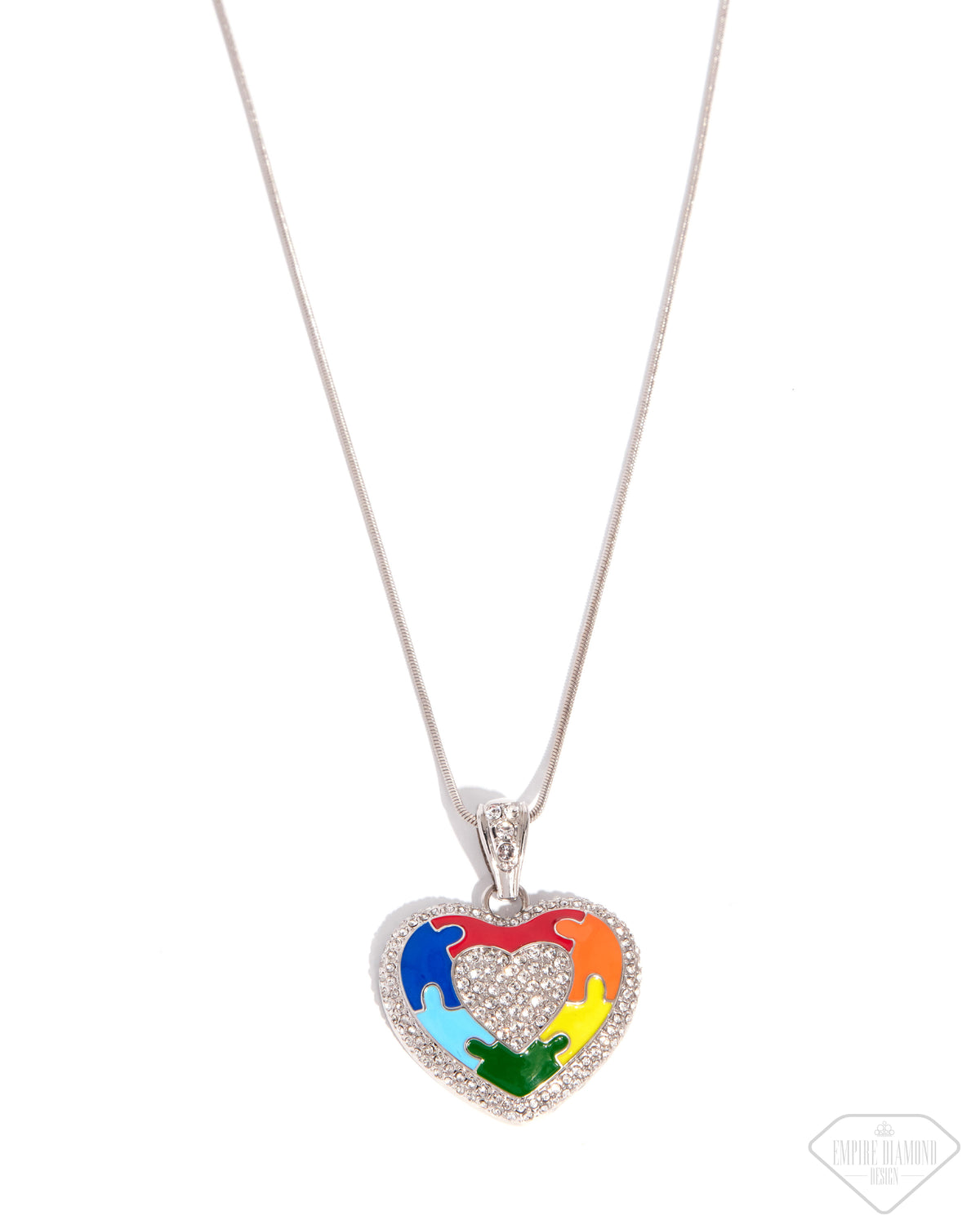 Puzzling Parallel Necklace - Multi | Paparazzi Accessories image 2