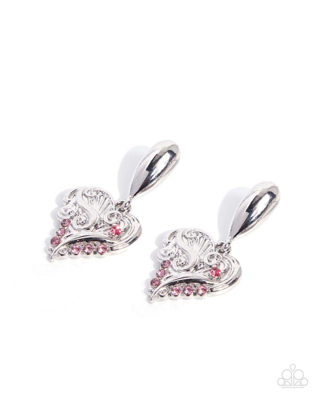Secret Suitor Earrings - Pink | Paparazzi Accessories image 2