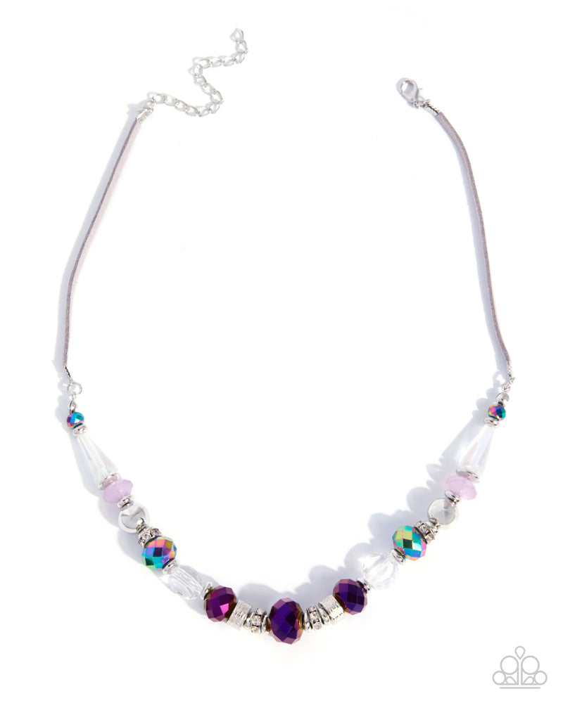 Suddenly Sleek Necklace - Purple | Paparazzi Accessories image 2