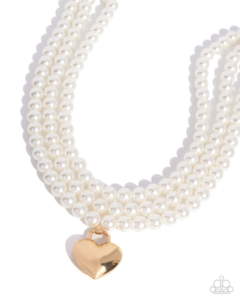 Lustrous Look Necklace - Gold | Paparazzi Accessories image 2