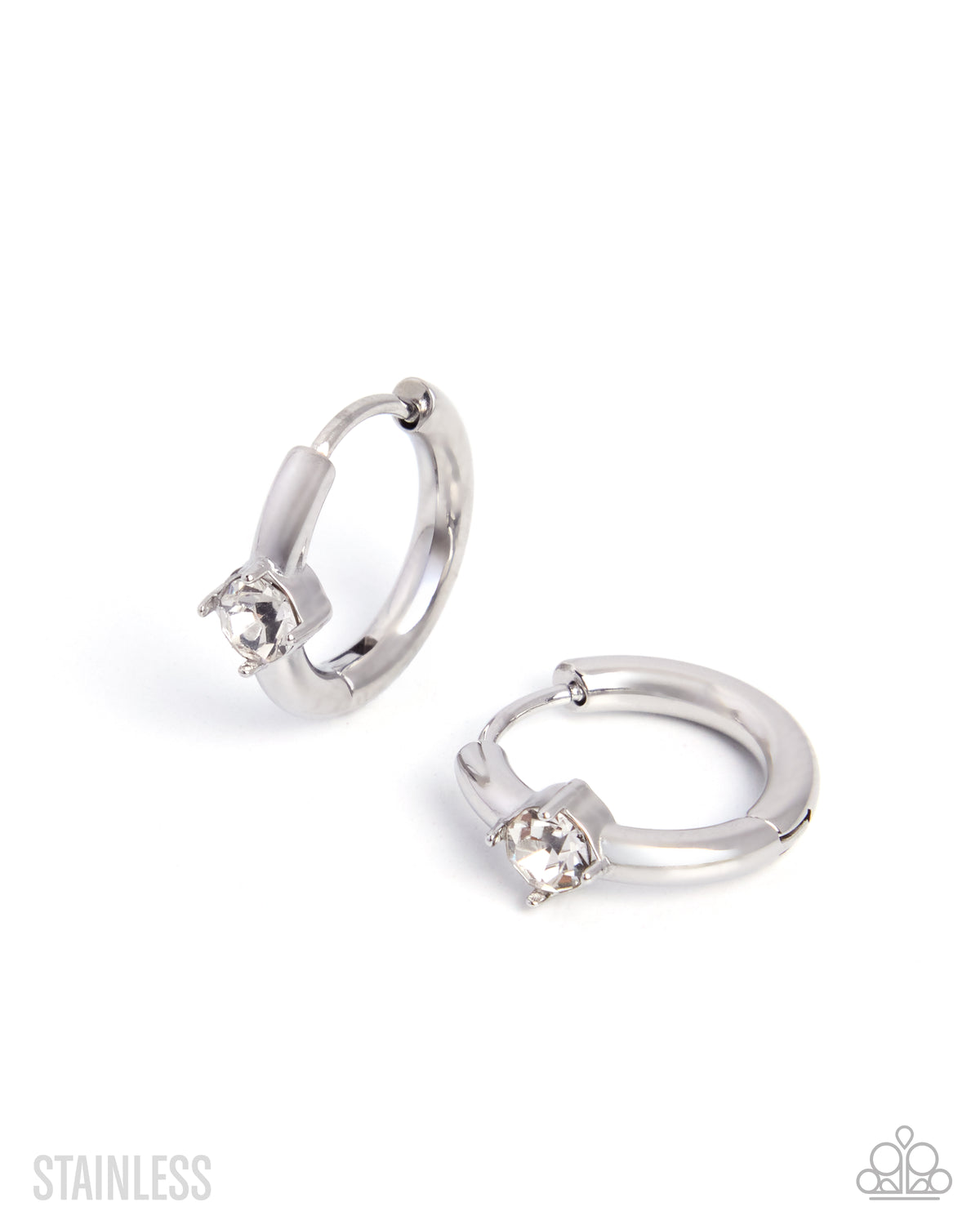 Stainless Setup Earrings - Silver | Paparazzi Accessories image 2