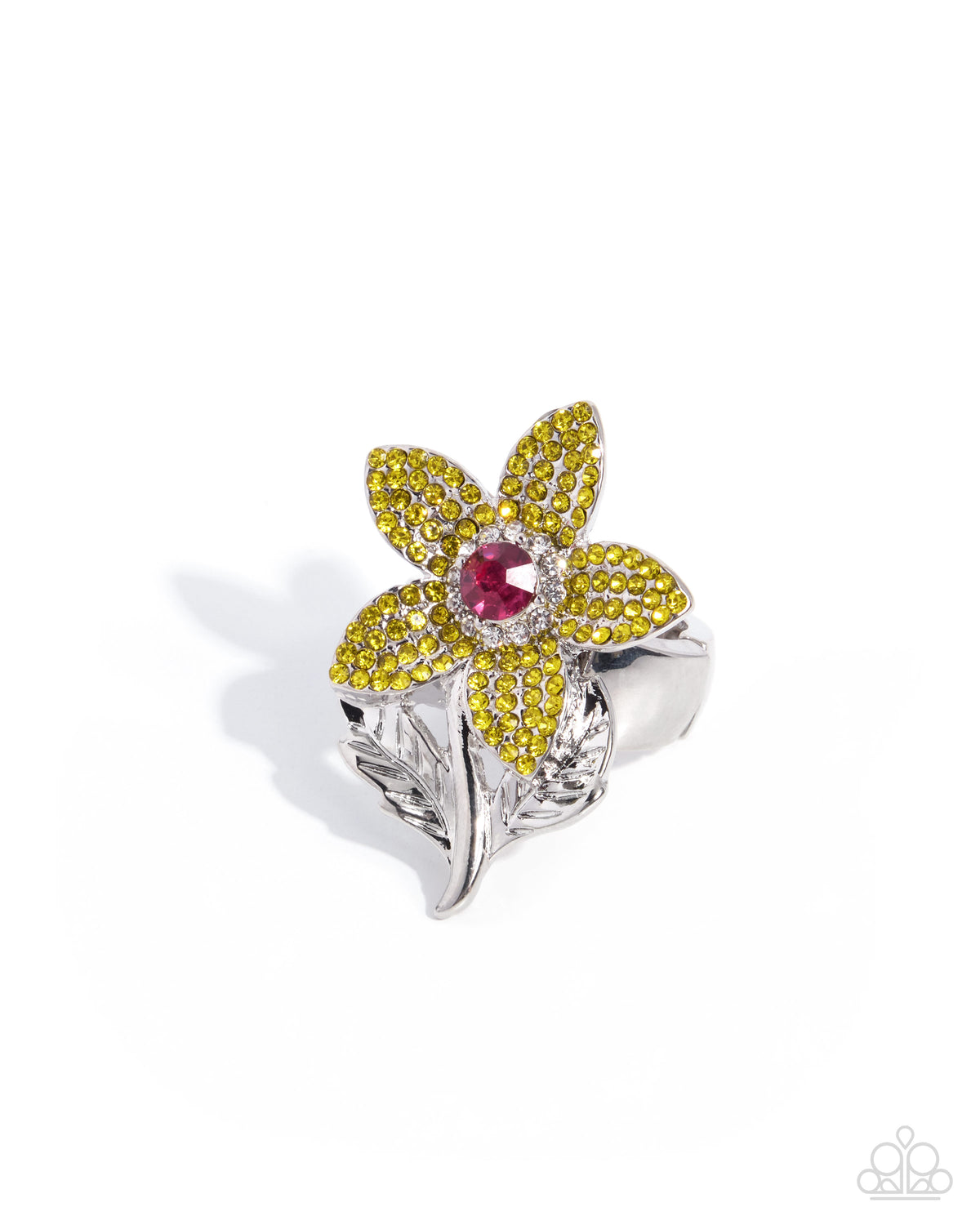 Springtime Sforzando Ring - Yellow | Paparazzi Accessories image 2