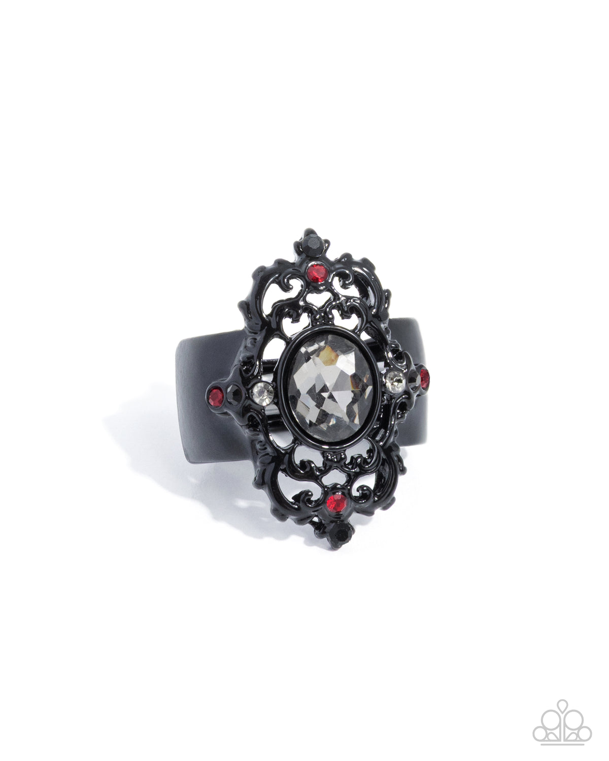 Regency Report Ring - Red | Paparazzi Accessories image 2