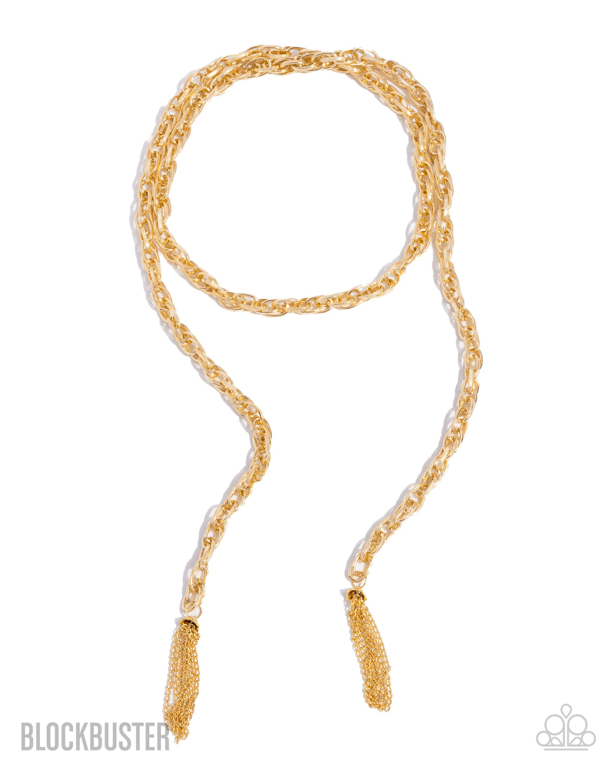 SCARFed for Attention - Gold Necklace | Paparazzi Accessories