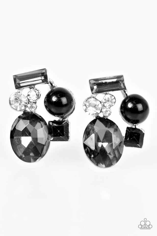 PAPARAZZI "LET ME GLOW!" - Black Earrings - Pusher P