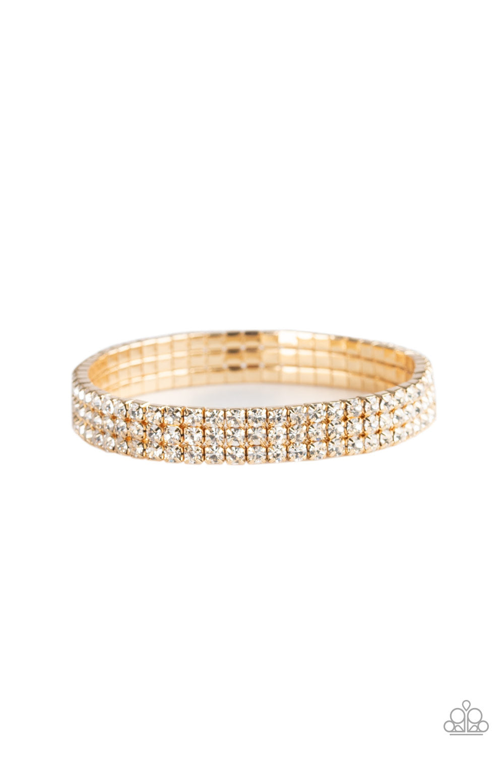 Paparazzi Stacked Deck - Gold - Pusher P