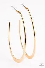 Paparazzi Center Of Eccentric - Gold Earrings-Paparazzi Accessories Jewelry