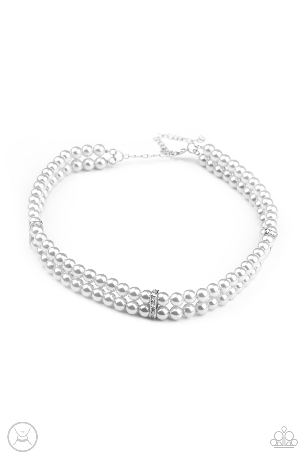 Paparazzi Put On Your Party Dress - Silver Choker Necklace - Pusher P