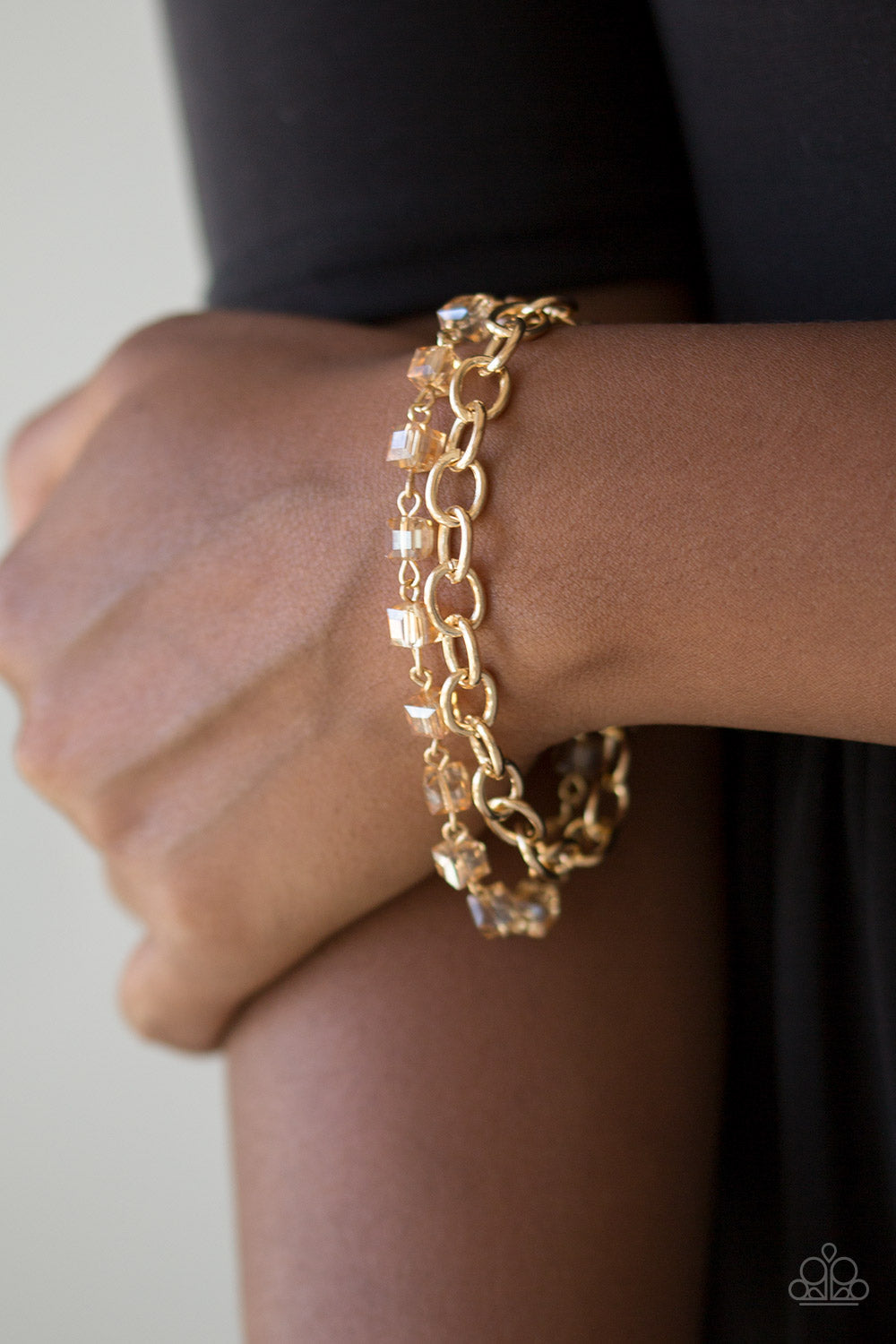 Paparazzi Life Of The Block Party - Gold Bracelet - Pusher P