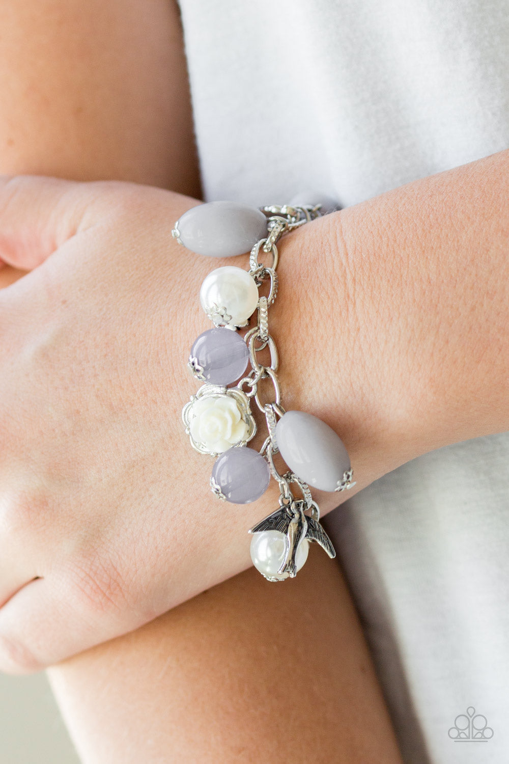 Paparazzi Love Doves - Silver Bracelet - Pusher P