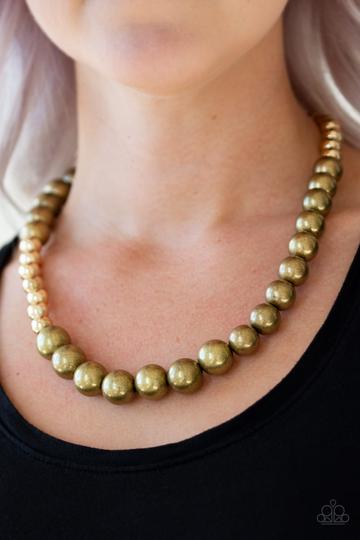 Paparazzi Power To The People - Brass Necklace - Pusher P