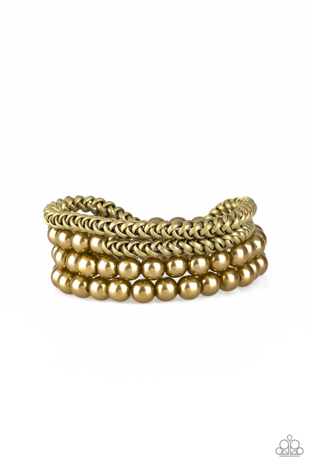 Paparazzi Industrial Incognito - Brass Bracelet - Pusher P