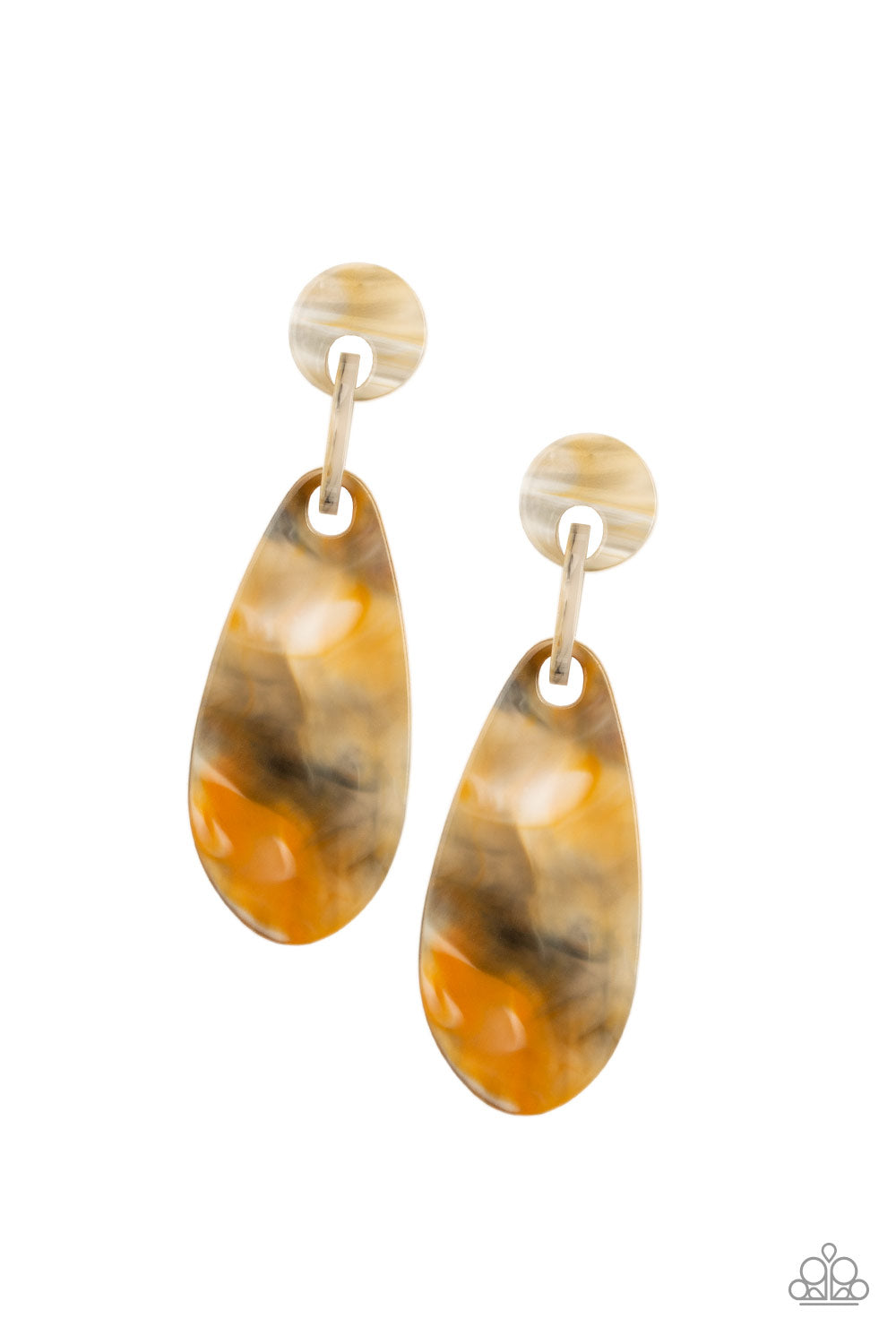 Paparazzi A HAUTE Commodity - Yellow Acrylic Earrings