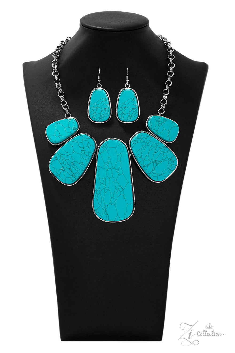Paparazzi Monumental 2019 Zi Collection Turquoise Necklace - Pusher P