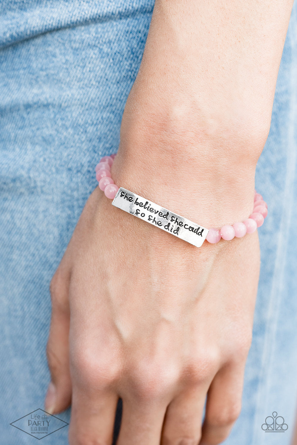 Paparazzi So She Did - Pink Bracelet - - Paparazzi jewelry images