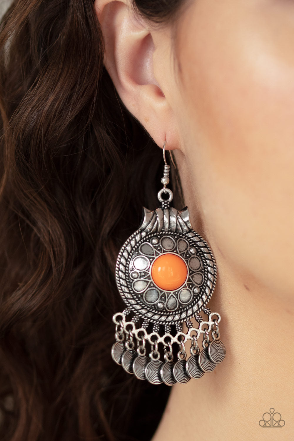 Paparazzi Rural Rhythm - Orange Earrings - Pusher P
