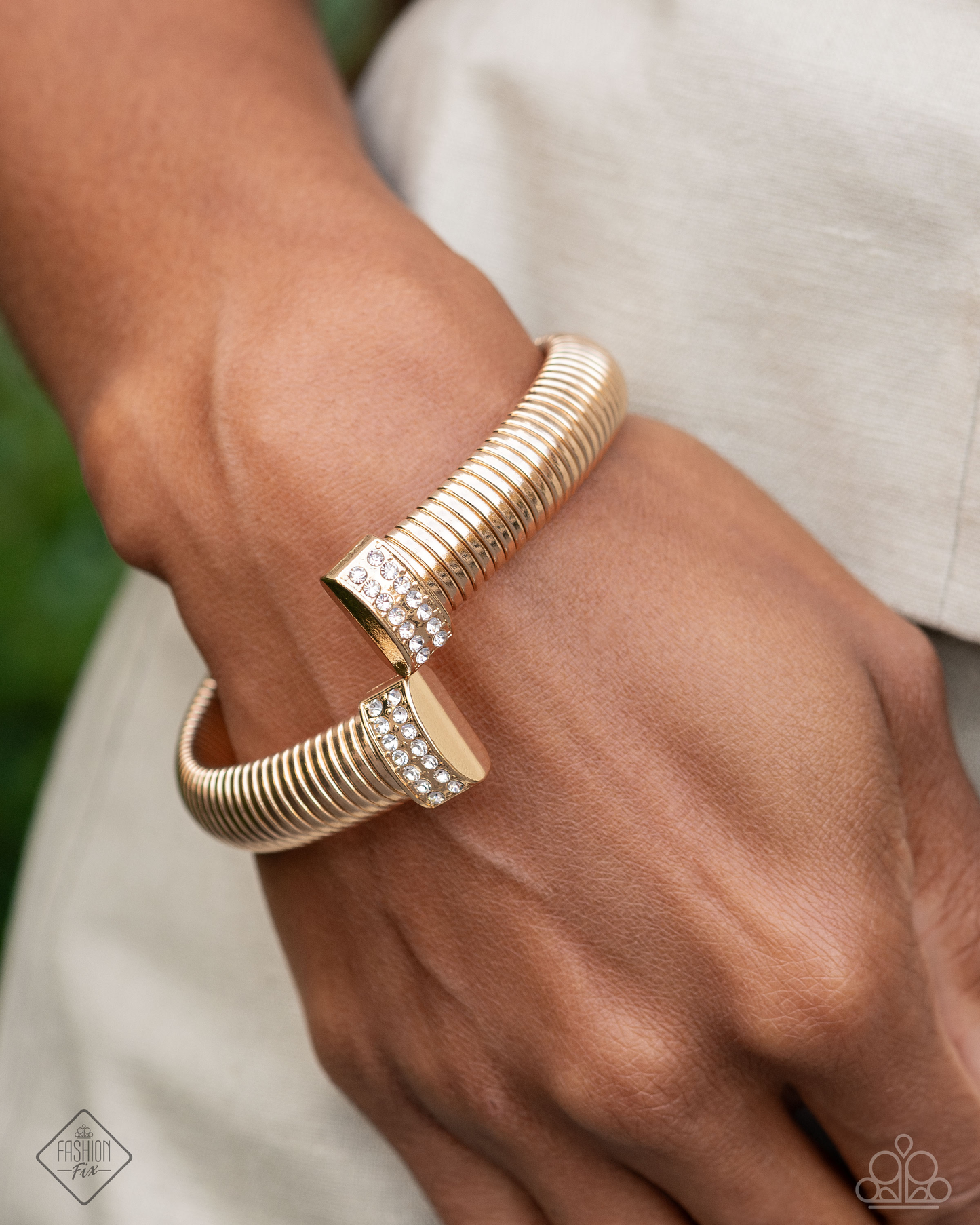 Tailored Transit - Gold Bracelets | Paparazzi Accessories