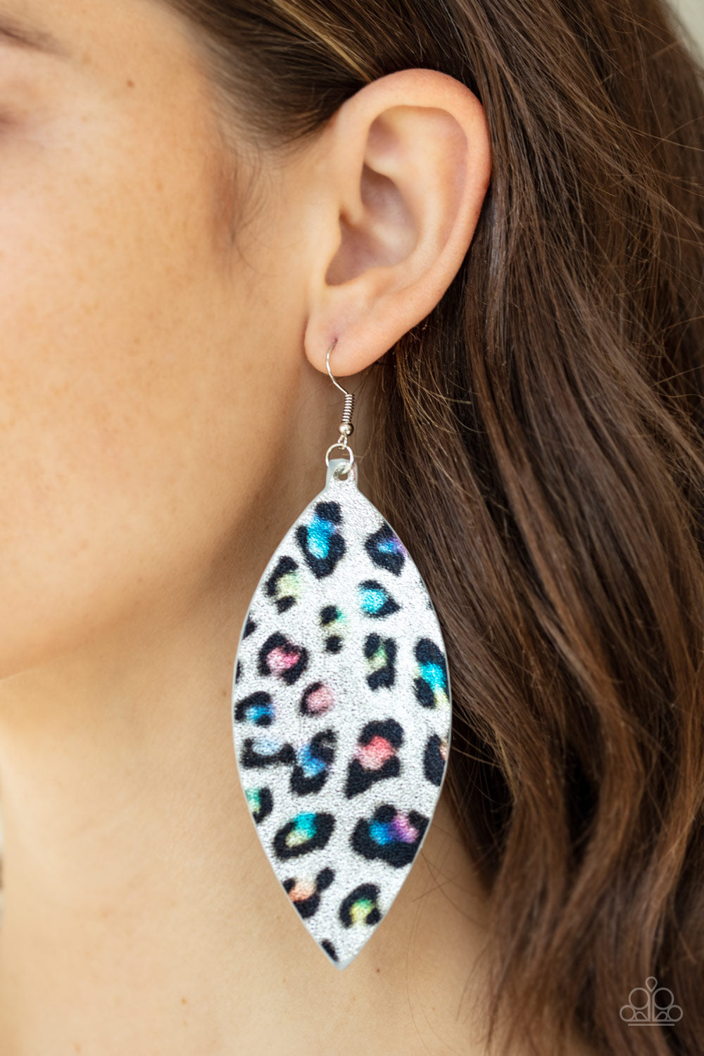 Paparazzi Once a CHEETAH, Always a CHEETAH - Multi Leather Earrings - Pusher P