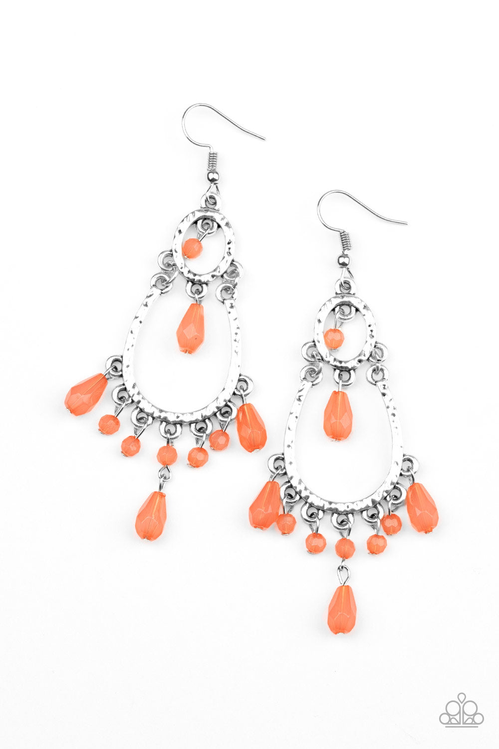 Paparazzi Summer Sorbet - Orange Earrings - Pusher P