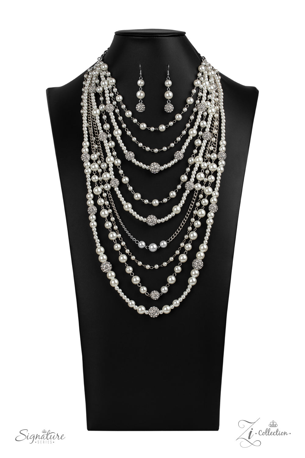 Paparazzi The LeCricia - 2020 Zi Collection White Pearl Necklace - Pusher P