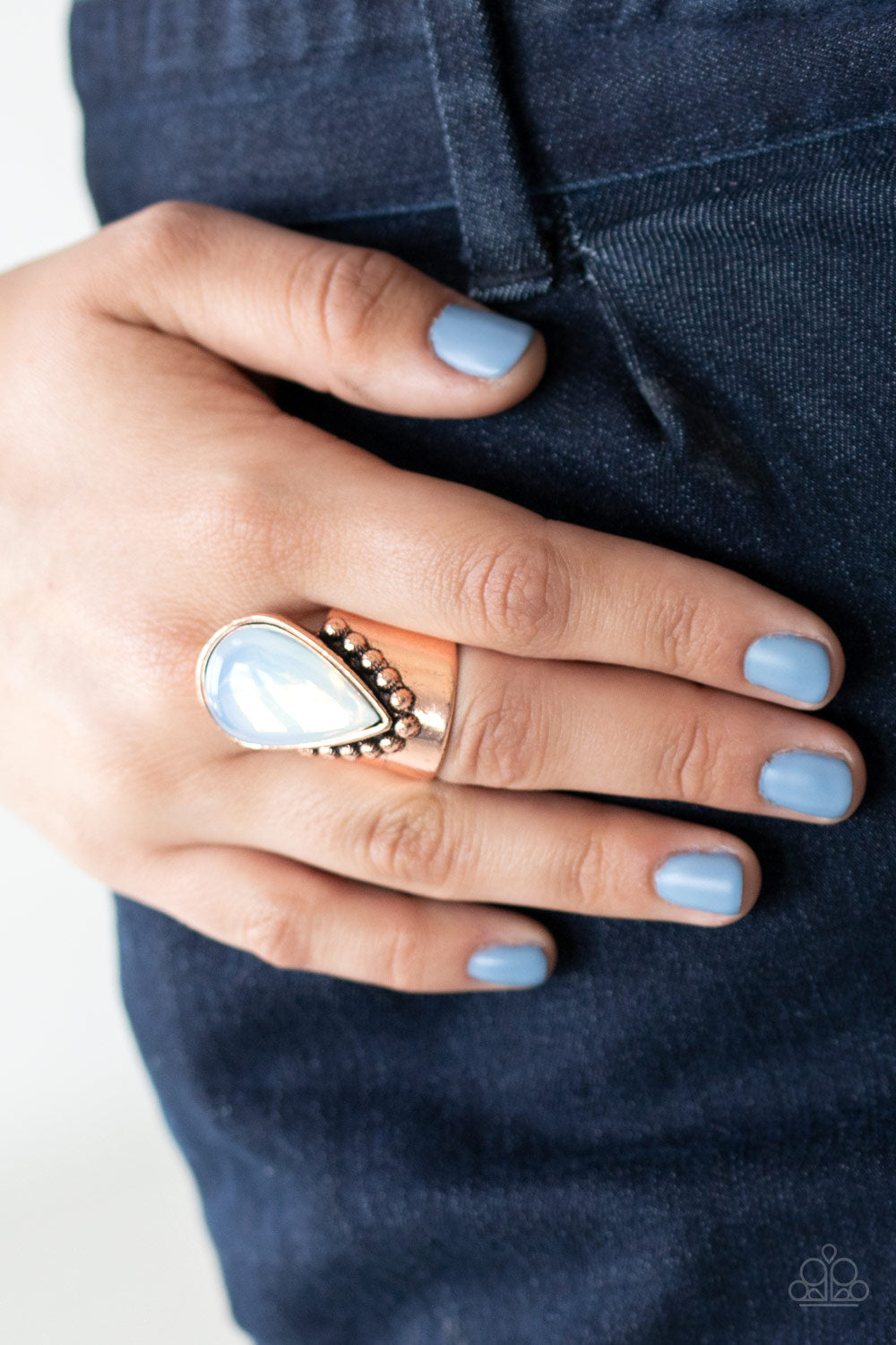 Paparazzi Opal Mist - Copper Ring - Pusher P
