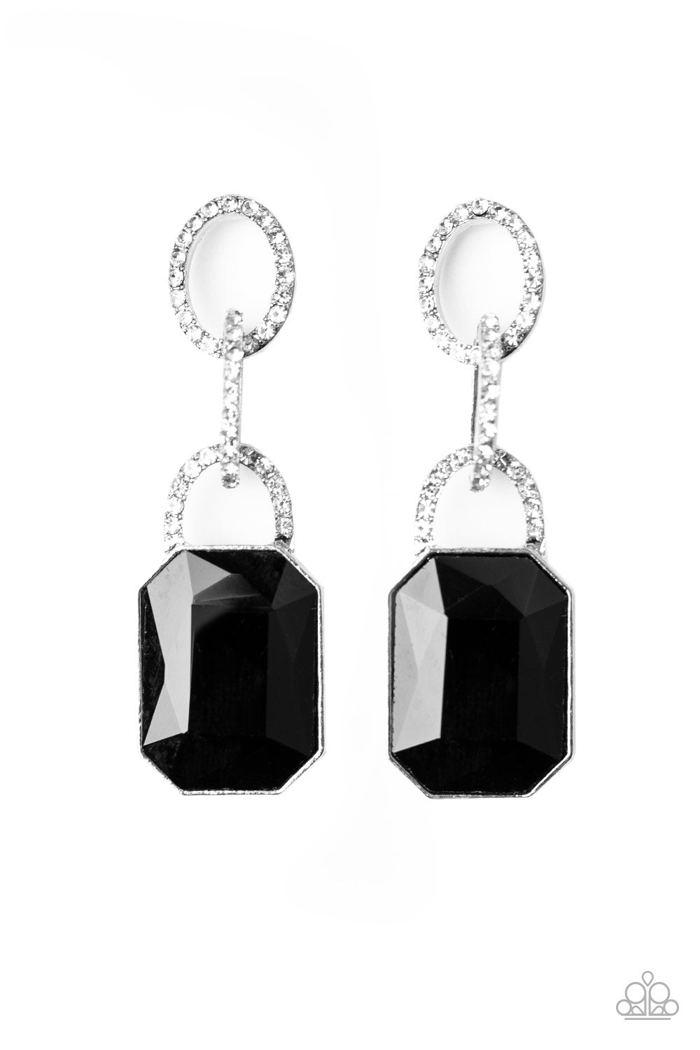 Paparazzi Superstar Status - Black Post Earrings - Pusher P