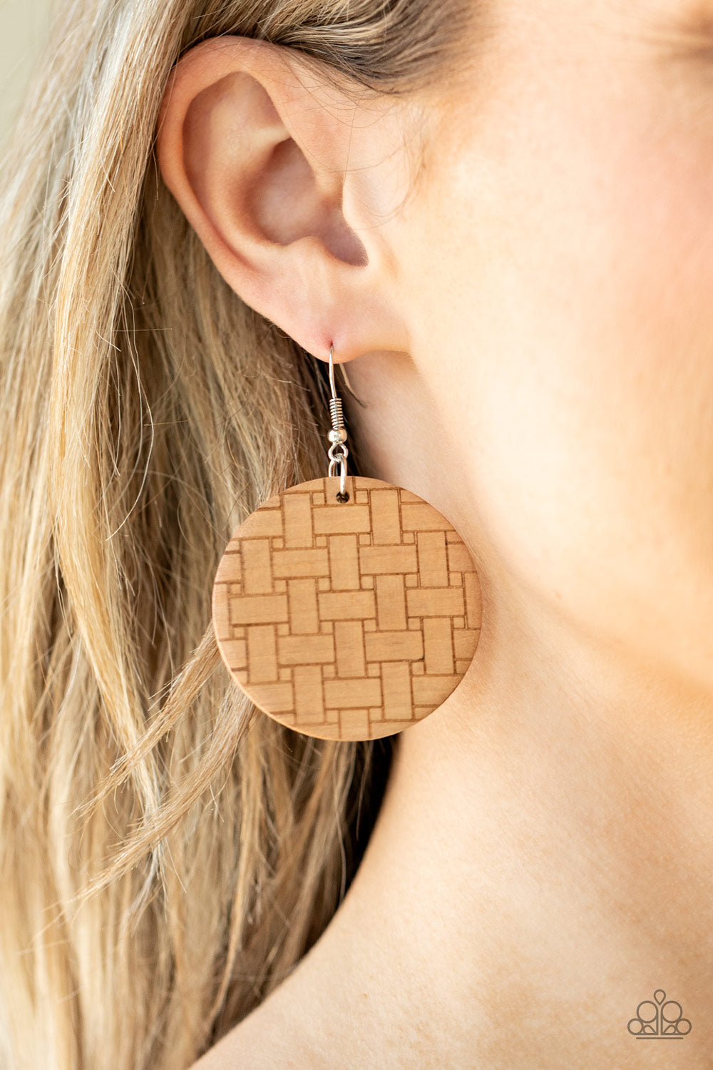 Paparazzi Natural Novelty - Brown Earrings - Pusher P