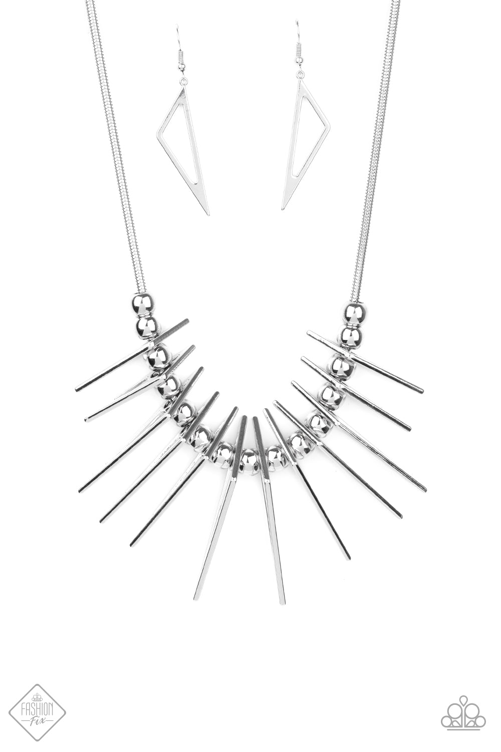 Paparazzi Fully Charged - Silver Necklace