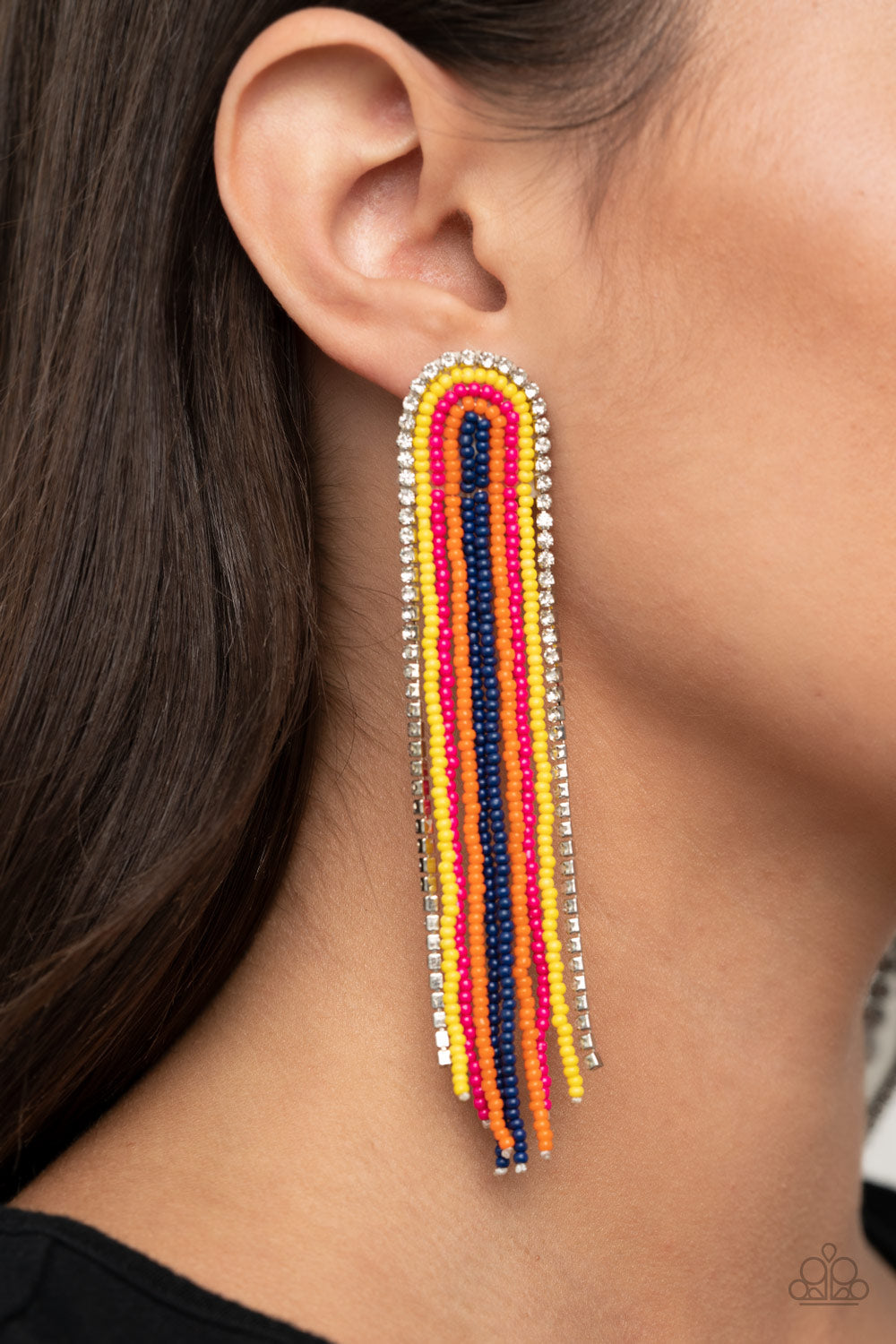 Paparazzi Let There BEAD Light Multi Earrings - December 2020 Life Of The Party Exclusive - Pusher P