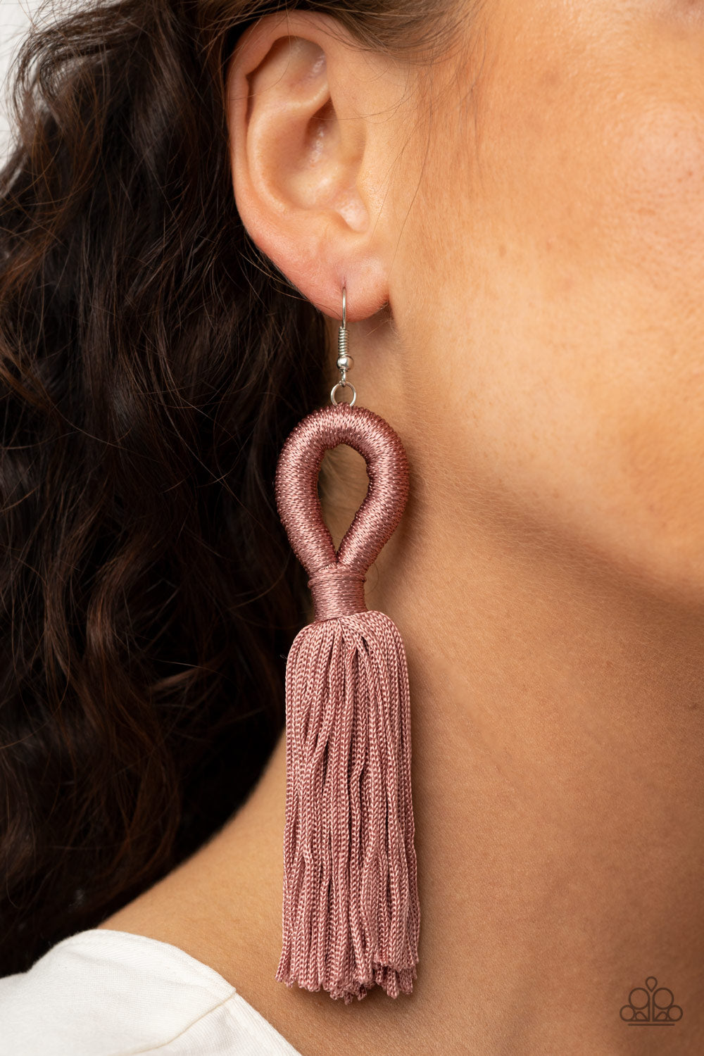 Paparazzi Tassels and Tiaras - Pink Earrings - Pusher P