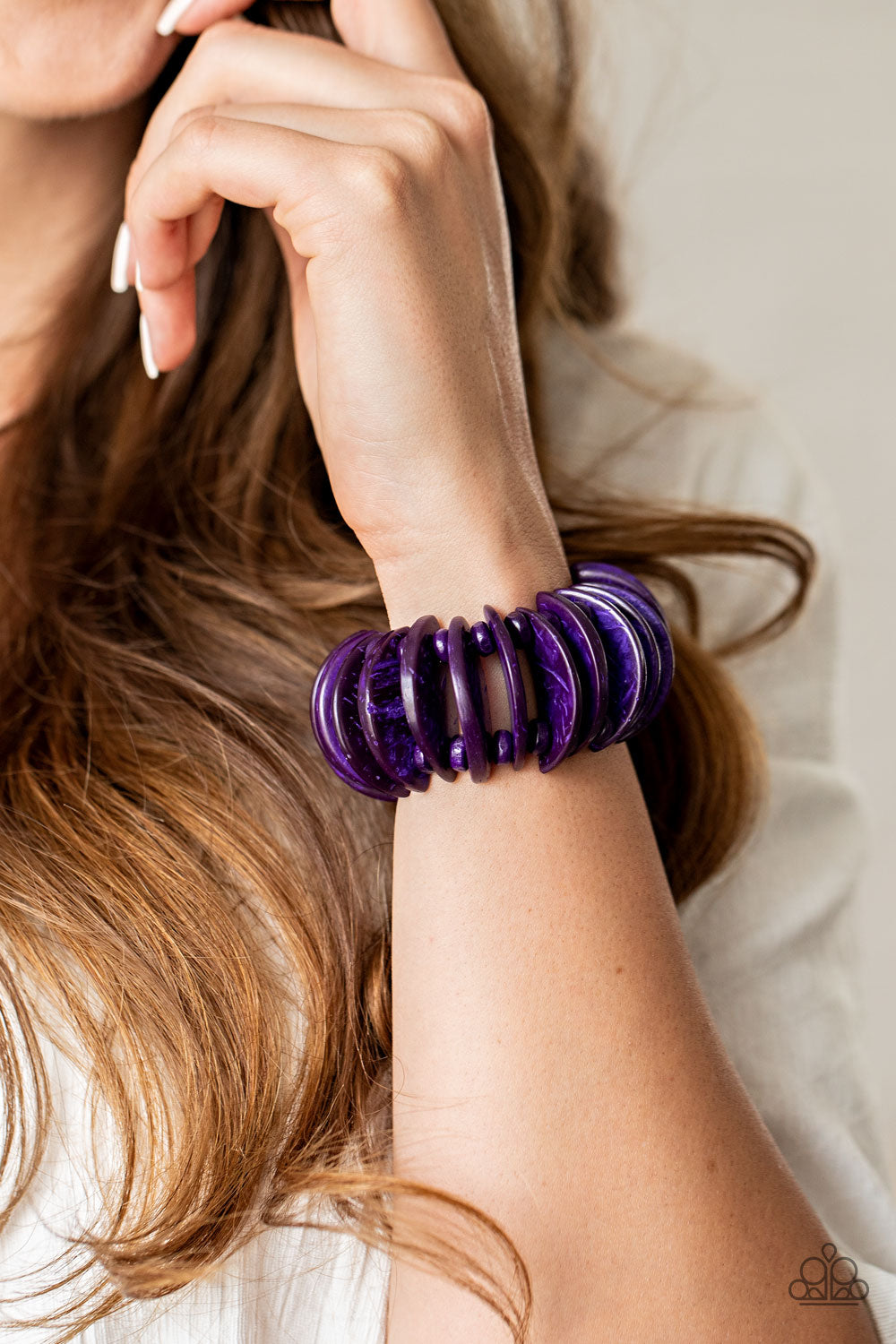 Paparazzi Tropical Tiki Bar - Purple Bracelet - Pusher P