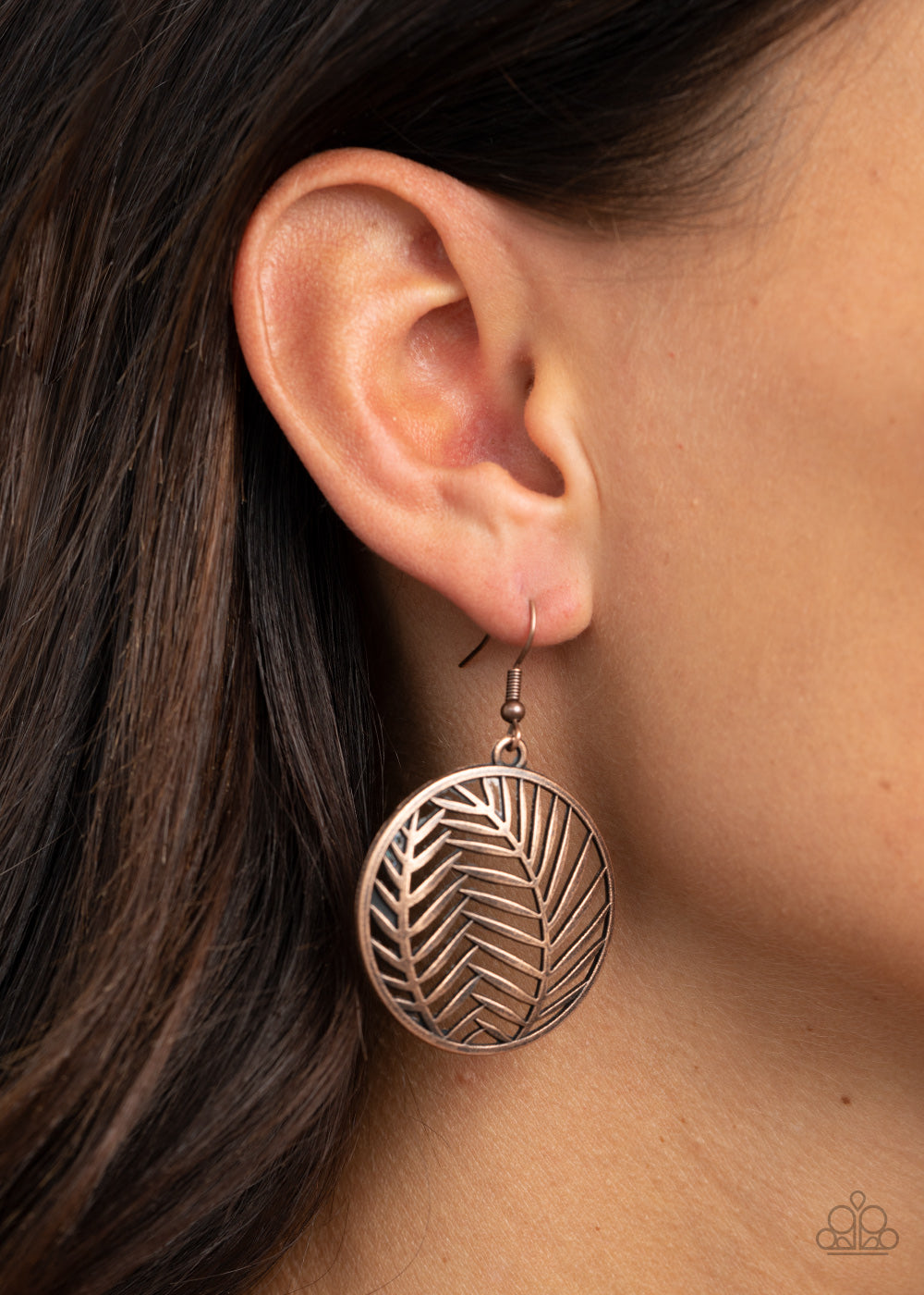 Paparazzi Palm Perfection - Copper Earrings - Pusher P