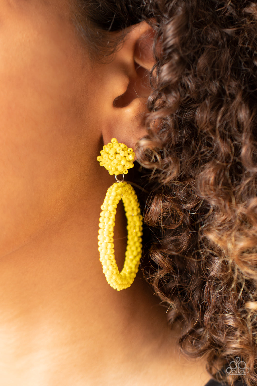 Paparazzi Be All You Can BEAD - Yellow Earrings - Paparazzi jewelry images
