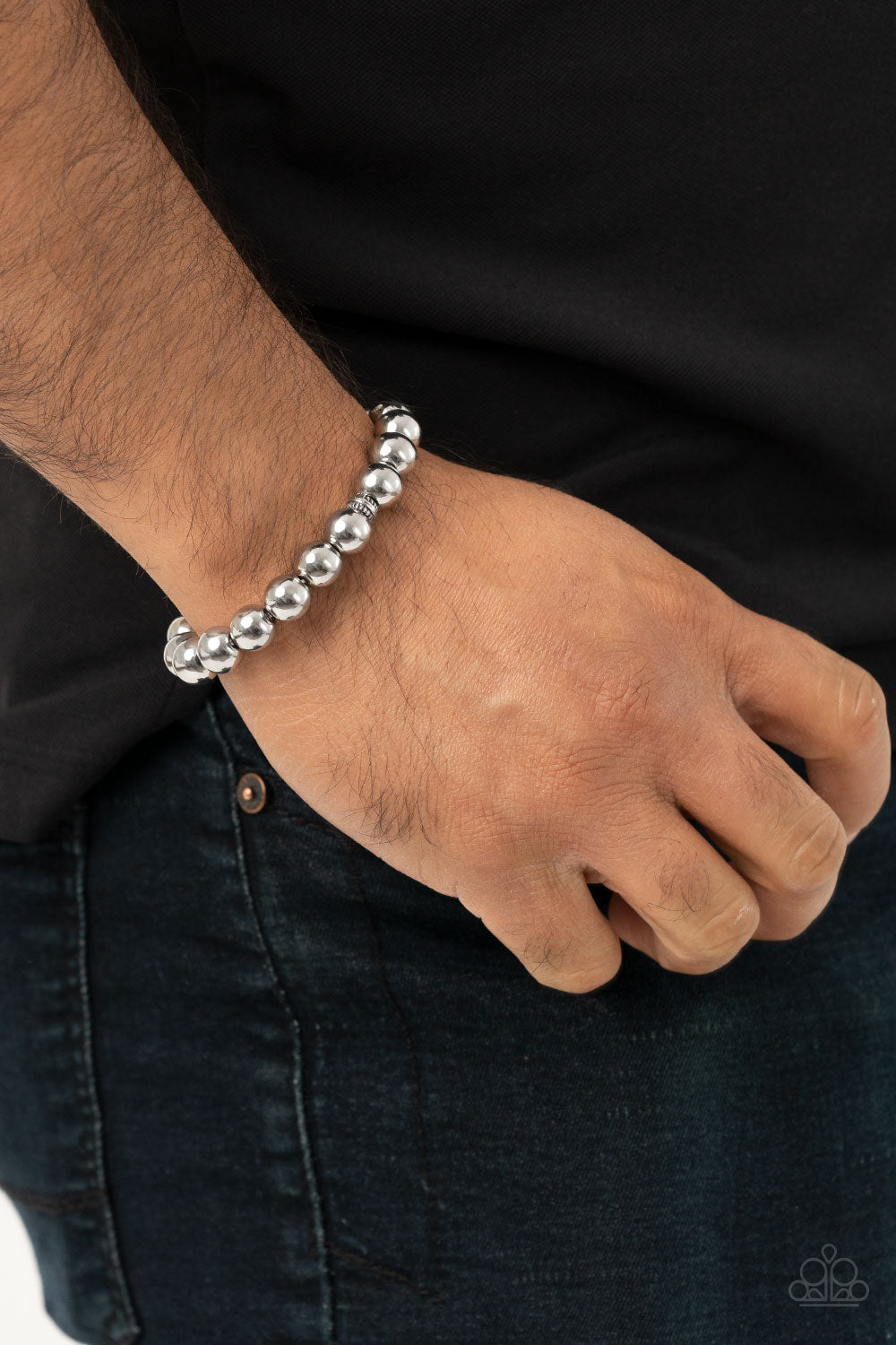 Paparazzi Resilience - Silver Bracelet - Pusher P