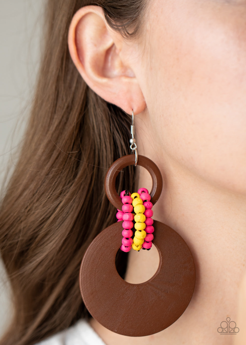 Paparazzi Beach Day Drama - Multi Earrings - Pusher P