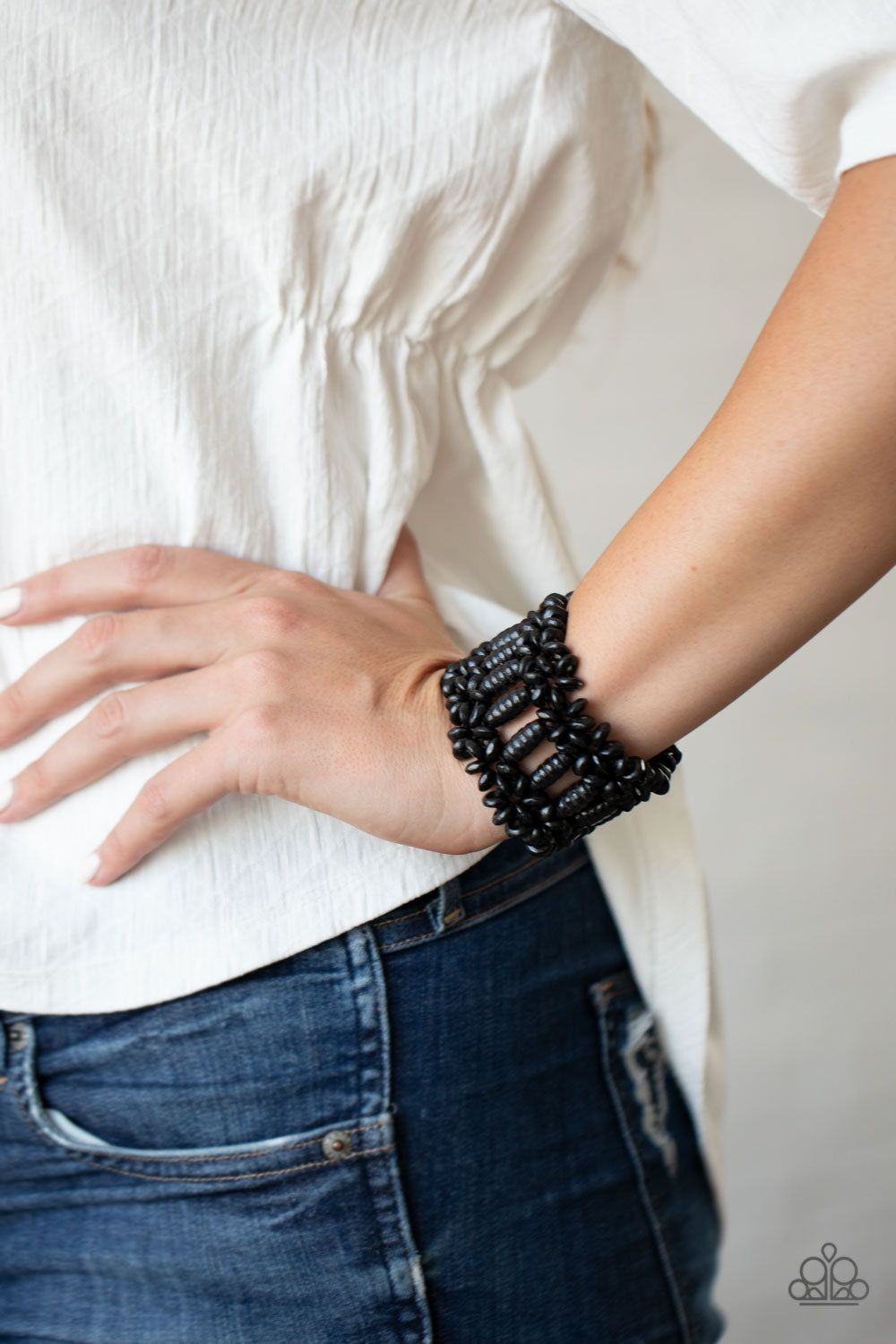 Paparazzi Fiji Flavor - Black Bracelet