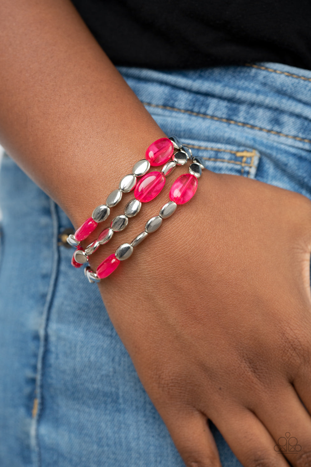 Paparazzi Sorry to Burst Your BAUBLE - Pink Bracelet - Pusher P