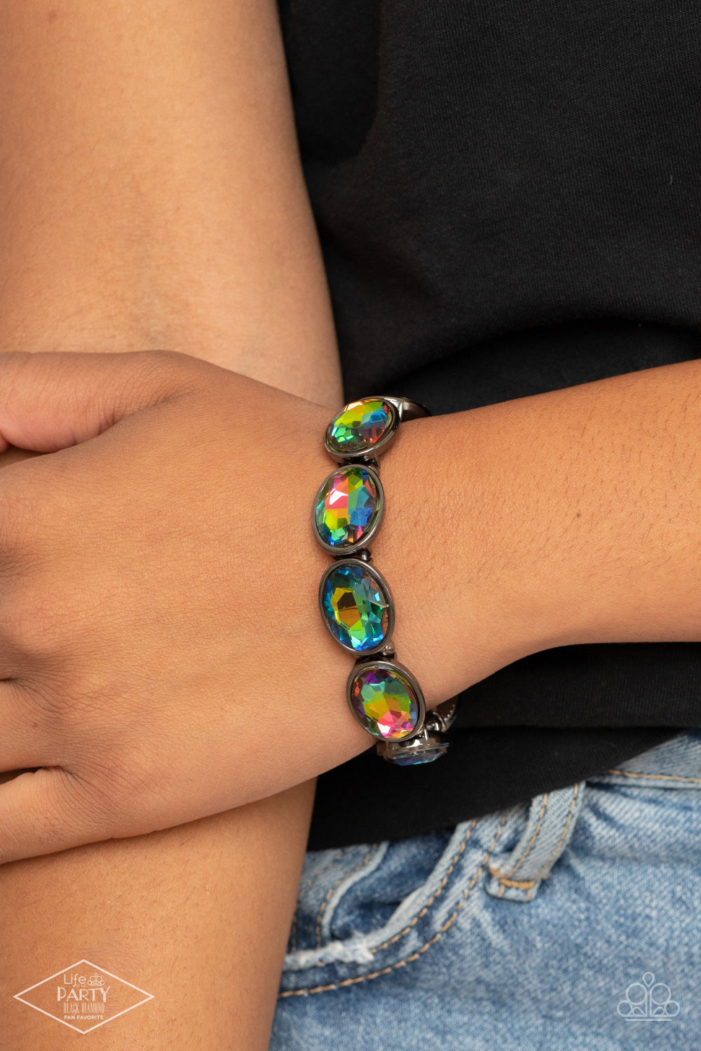 Paparazzi DIVA In Disguise - Multi Bracelet - Black Diamond Life if the Party Exclusive