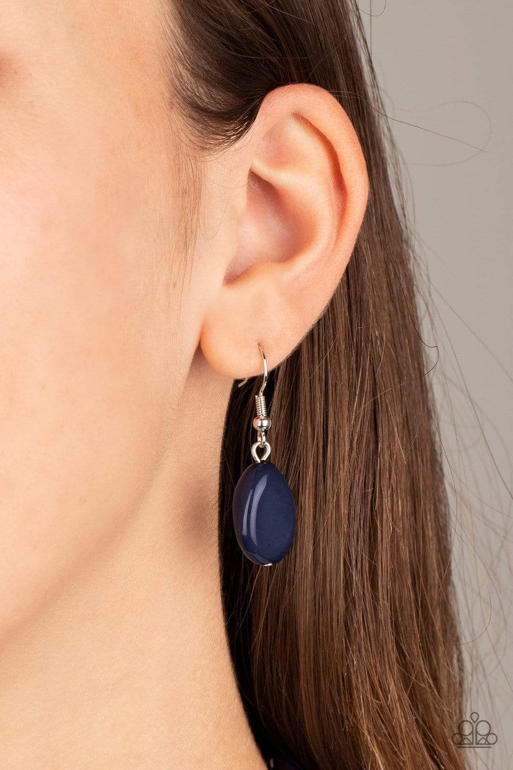 Paparazzi Two-Story Stunner - Blue Necklace - Pusher P