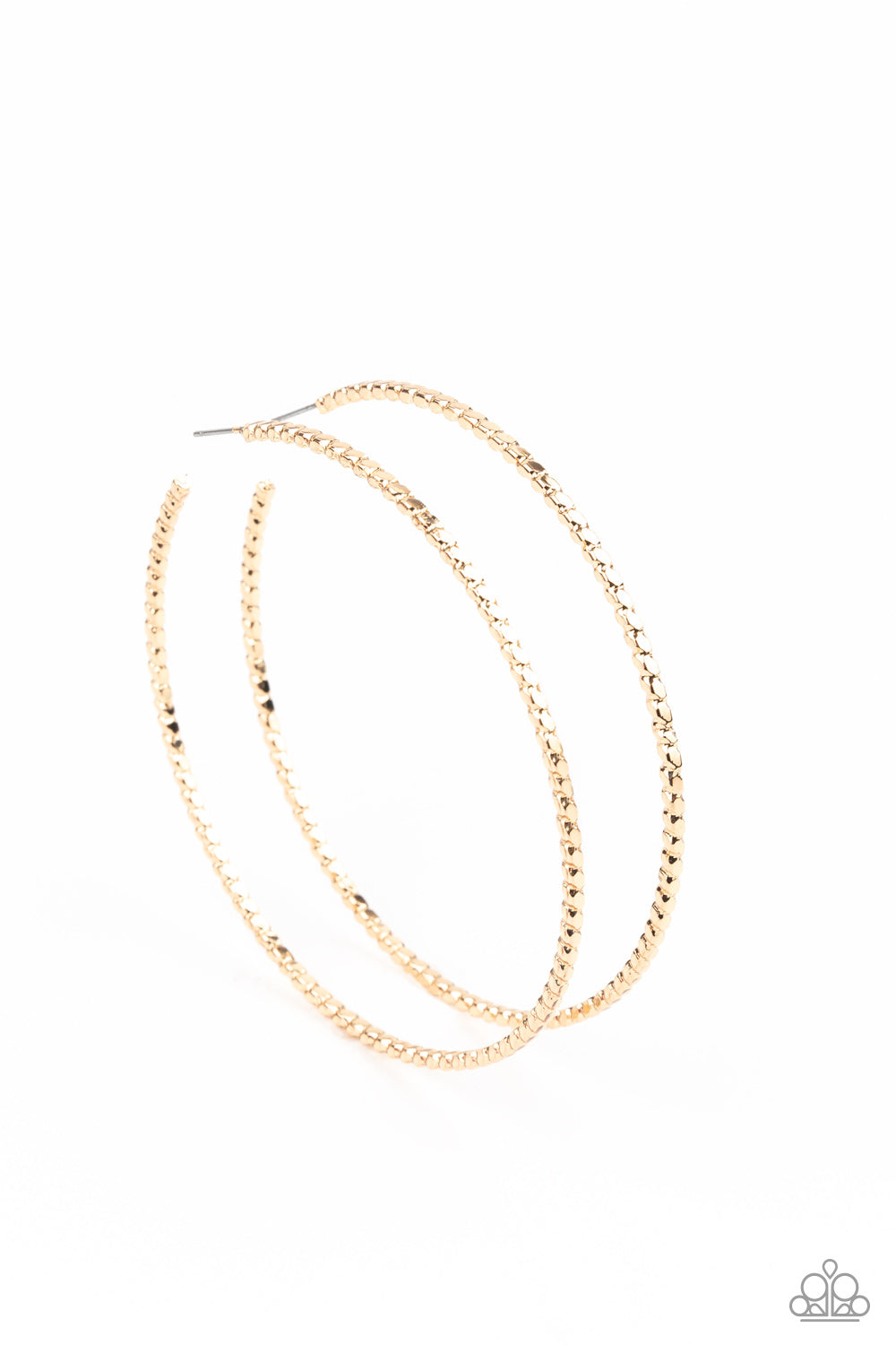 Paparazzi Pump Up The Volume - Gold Earrings