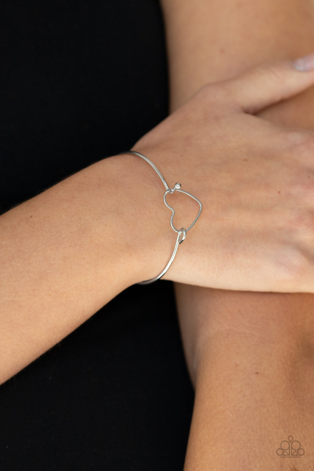 Paparazzi Make Yourself HEART - Silver Bracelet - Pusher P