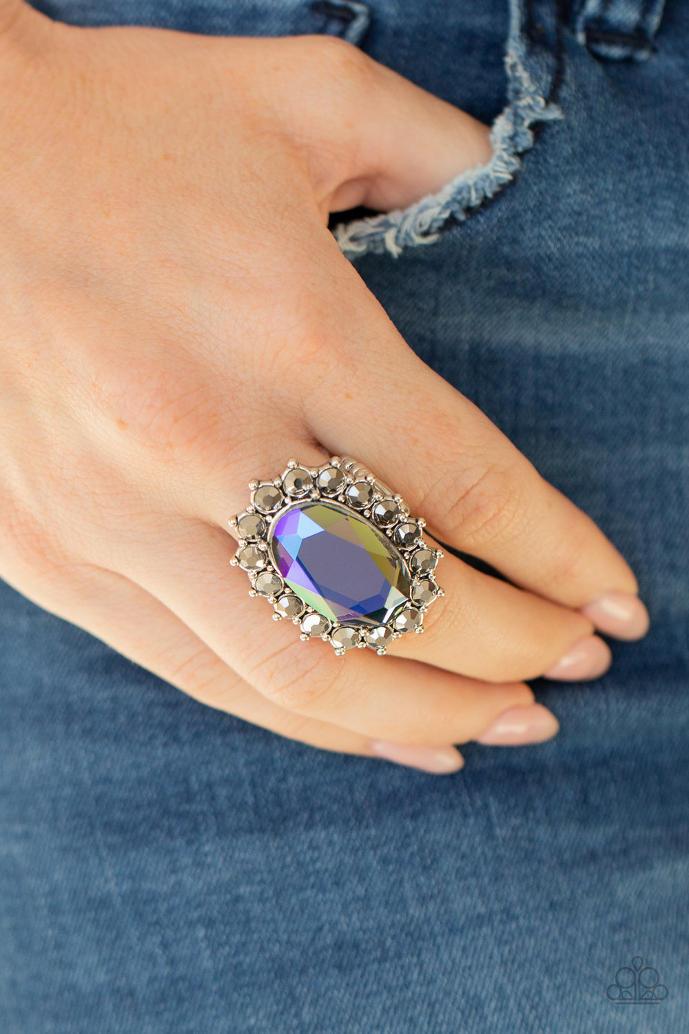 Paparazzi Bling Of All Bling - Blue Ring - Pusher P