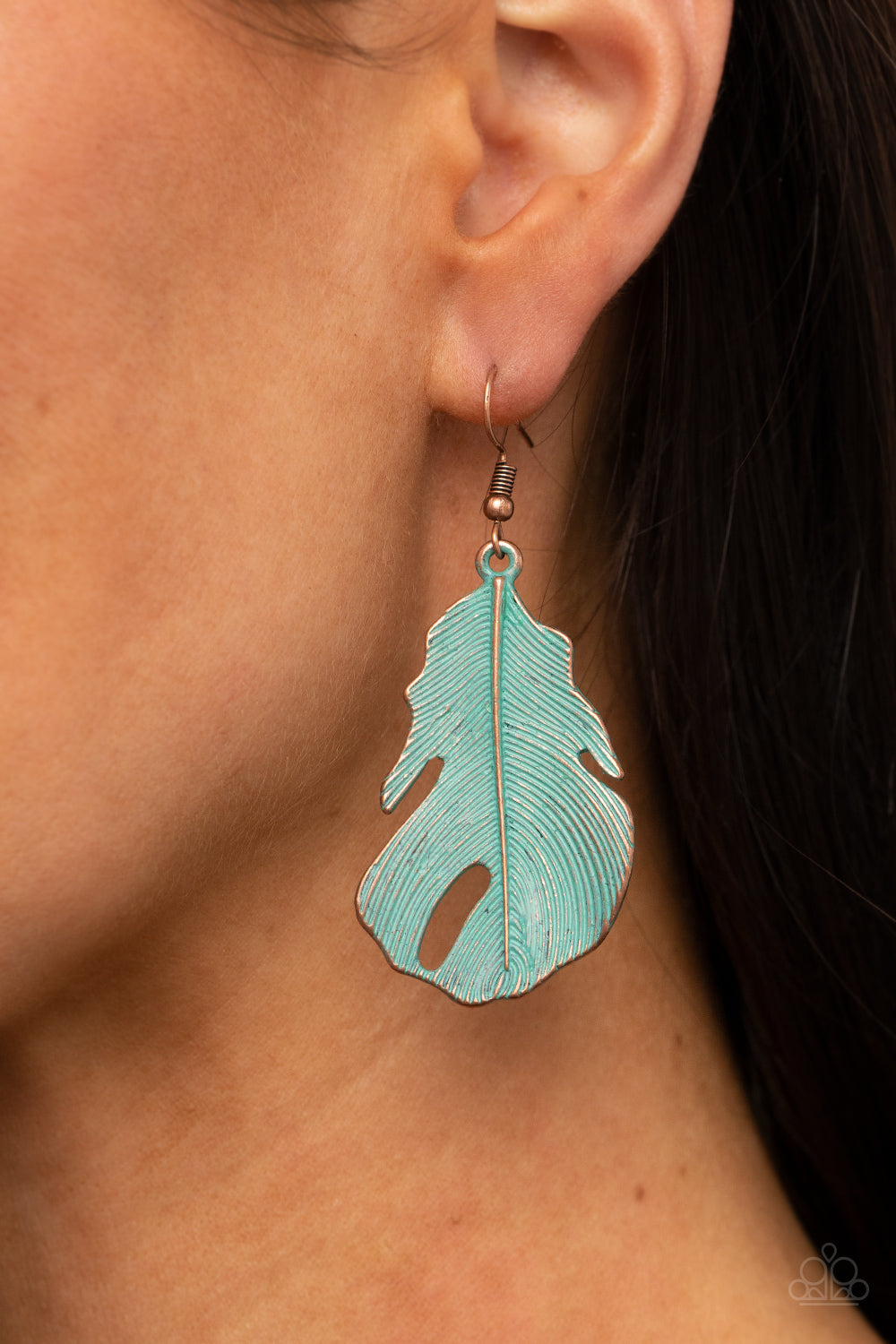 Paparazzi Heads QUILL Roll - Copper Earrings - Pusher P