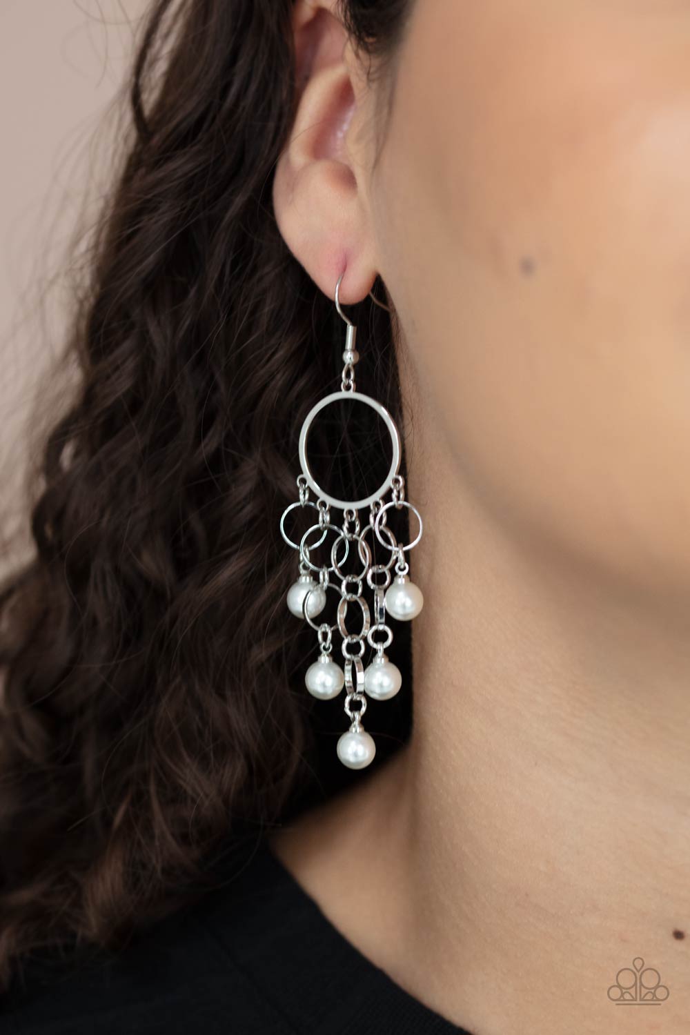 Paparazzi When Life Gives You Pearls - White Earrings - Pusher P