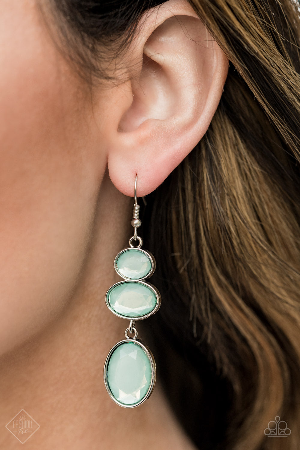 Paparazzi Tiers Of Tranquility - Blue Fashion Fix Earrings - Pusher P