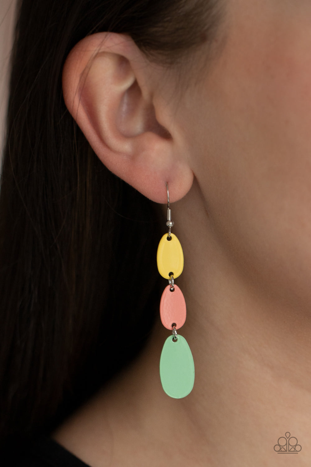 Paparazzi Rainbow Drops - Multi Earrings - Pusher P